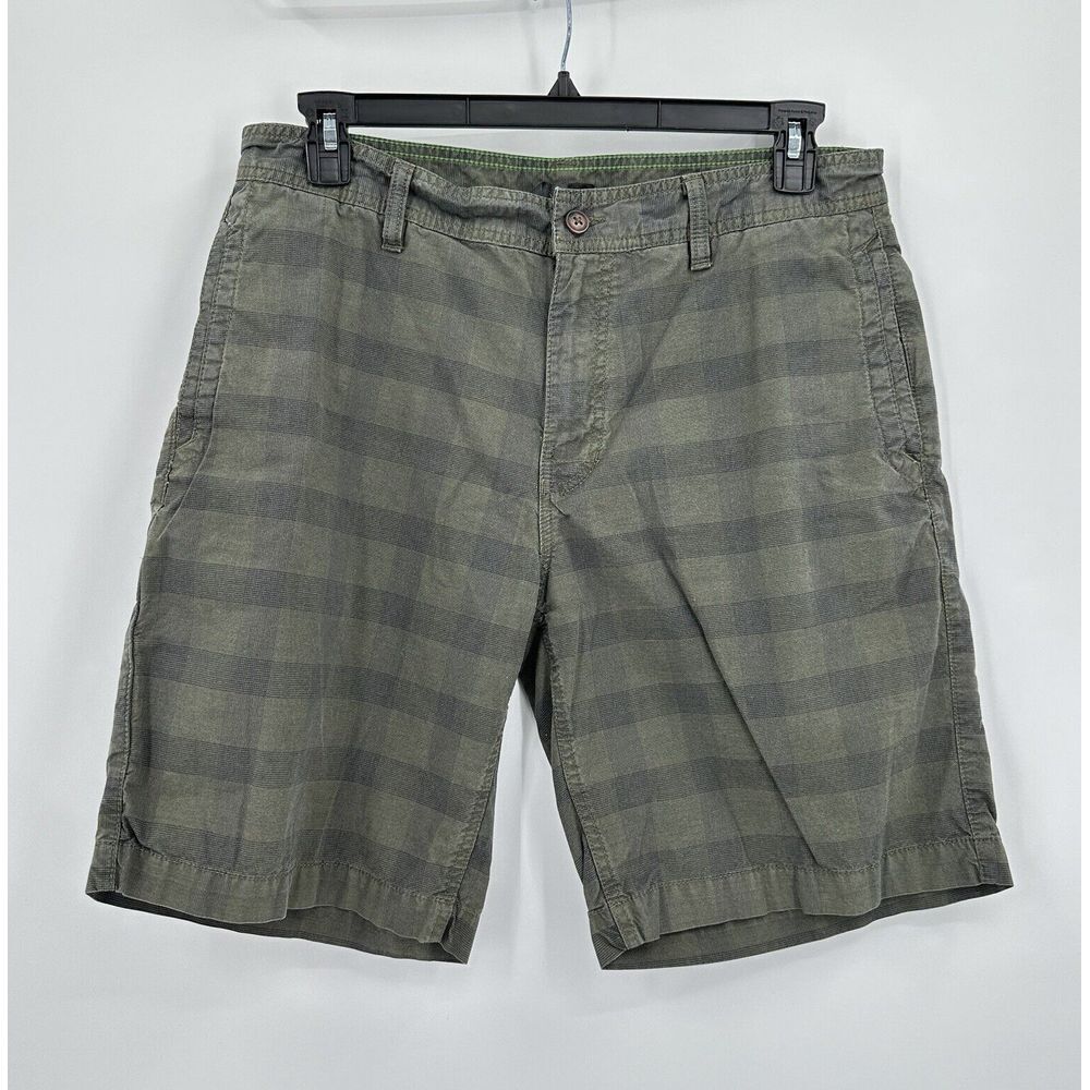The North Face Chino‎ Shorts Mens Size 36 Green Plaid Gorpcore Hiking Outdoor